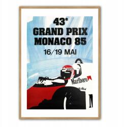  Grand Prix Poszter Marlboro Monaco Sport Sorozat A3 (Plakat Samochody Auta Wyścigi)