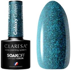 Claresa Hibrid lakk Galaxy Green 5G Claresa Erdei zöld, csillogó szemcsékkel