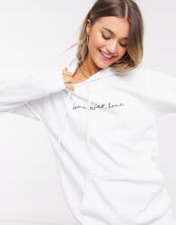 In The Style Pulóver Fehér Pamut Logó 36-OS