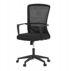 Autronic Irodai szék, fekete Hálós, műanyag kereszt (8591957586621)