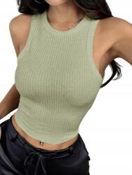 Shein Zöld Bordás Casual Felső 38 M__M