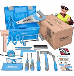 Hi-Spec Szerszámkészlet kezdőknek Asztalosmunka famunkák gyerekeknek (Zestaw Narzędzi dla Początkujących Stolarstwo)