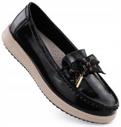 Filippo Bőr papucs masnival fekete Filippo 36 (DP6457/25)