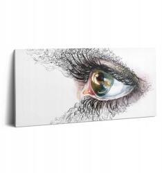 Wallfluent Fotótapéta Gyönyörű Nyomtatás Irodába Emberi szem rajz 100x50 cm (010030010010000074802)