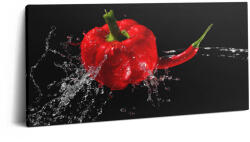 Wallfluent Fotó Vászonkép Canvas Előszoba Dekoratív Piros Paprika A Vízben (010030010010000006870)