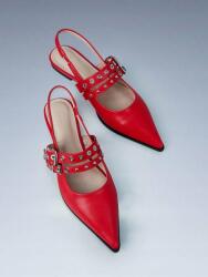 Shein B51123 Shein Fekete Balerina Cipő Csattal, Szabad Sarokkal (41) 38 (sx25052921212284956)