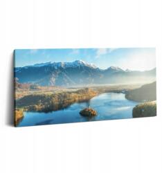 Wallfluent Fotó Kép Canvas Belsőépítészet Edzőterem Épület A Tóban A Hegyekben (010030010010000276841)