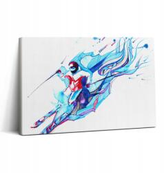 Wallfluent Fotótapéta Hálószoba Vázra Illusztráció Síelő 30x20 cm (010030010150000074879)