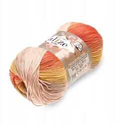 alize Bella Batik Fonal 100g/360m színes 7687 (BELLA BATIK 7687)