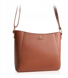 Betlewski klasszikus női válltáska, Ökológiai bőr, hosszú pánttal (BTJ-24 KONIAKOWY)