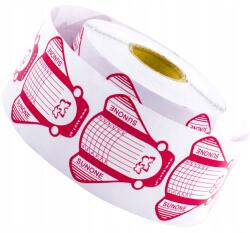 SUNONE Körömhosszabbító sablonok piros széles 500 db (5903332001057)