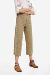 Desigual Bézs 7/8-OS Farmernadrág Hímzéssel (36) (19SWPN10_4026)