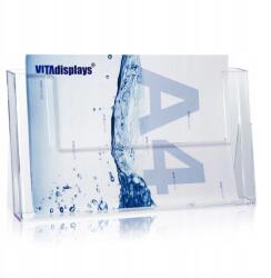  Taymar Szórólaptartó állvány A4 vízszintes, 2 zseb (B07XTT11DT)