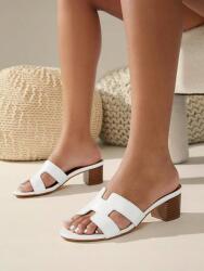 Shein T13201 Shein Fehér Bélebújós Papucs Sarokkal (41) 38 (SX2407113496354014)