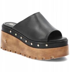 Carinii Fekete Flip-flop papucs Carinii Női cipő robusztus talppal (B10048_-E50-000-000-G06 Czarny)