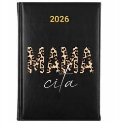 FunnyCase Könyvnaptár 2026 Mama Cita Fekete tervező Ajándék határidőnapló Wz (Kalendarz Czarny MAMA CITA)