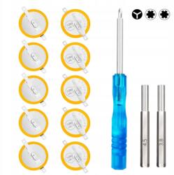 Nyelves gombok Kompatibilis a GameBoy kristály, Tri-Wing csavarhúzóval (5904133208850)