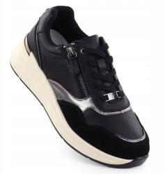 Filippo Női bőr metál félcipő fekete Filippo DP7105/25 39 (DP7105/25 BLACK)