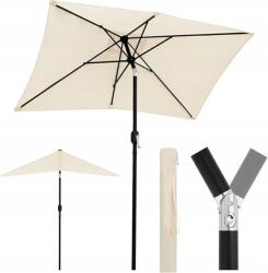 Woltu Kerti napernyő, 210x140 cm, Upf 50+, billenthető, táskával, téglalap alakú, bézs (GSS0009be01)