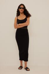 NA-KD MIDI Szoknya Bordázott Magas Derekú Klasszikus Egyenes Na-kd Xs