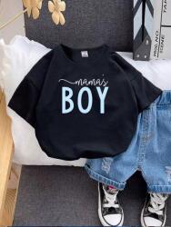 Shein Kids Póló Fekete Elasztikus 4 ÉV__104