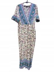 Shein XC46314 Shein Mintás Rövid Ujjú Overál XL