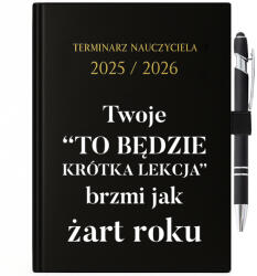 FunnyCase Naptár 25/26 Golyóstoll Ajándék Tanárnak Ez Egy Rövid Lecke (Zestaw Kalendarz + Długopis Nauczyciel)