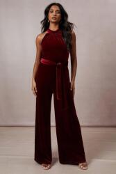 Oasis Bordó Ujjatlan Velúr Overál Széles Szárú Oasis 38
