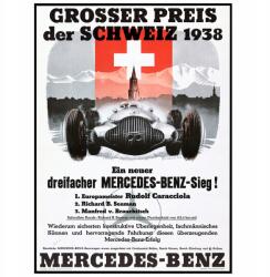  Mercedes-benz Grand Prix Vintage poszter 50x70 cm (Plakat Samochody Auta Wyścigi)