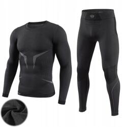  Thermo Fehérnemű Téli Thermo Ruházat Sport Szett Fekete R. xxl (hztzj2025717)