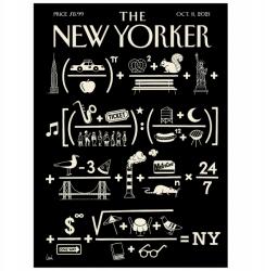  Poszter New Yorker Új York Puzzle Rebus A3 (Plakat NEW YORKER Nowy Jork Czarny Nowoczesny)