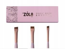 Zola Magic Brow Brush szemöldök ecset készlet, világos rózsaszín