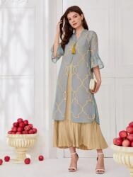 Shein Hímzett Ruha, Size 36, maxi, 100% poliészter