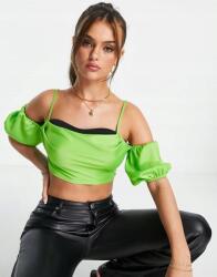 Miss Selfridge Szatén Top Off Shoulder (36) (525092)