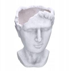 Kaemingk Virágtartó fedél Férfi arc fehér fekete szobor