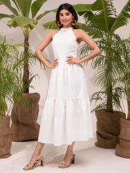 Shein IC46206 Shein Fehér Ruha Maxi Fodrokkal (14) S