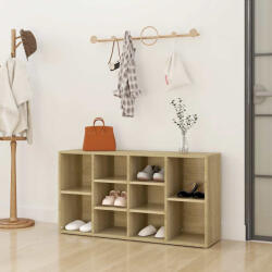 vidaXL sonoma tölgy színű szerelt fa cipőtároló pad 103 x 30 x 55 cm (803293)