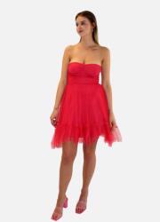 LIU JO Rózsaszín Tüll Ruha Vállat Szabadon Hagyó (M) (550338)