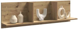 vidaXL kézműves tölgy színű szerelt fa faliszekrény 100 x 16, 5 x 30 cm (854867)