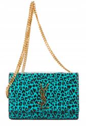 Yves Saint Laurent Yves női kézitáska Saint Laurent Kate bőr türkiz pöttyös eredeti (YSL469390-1020)