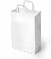 Papírzacskó építőkocka fehér 320x160x420 mm lapos fogantyúval - 100 db