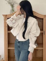 Dazy IC26306 Dazy Rövid Bézs Edzőkabát (25) XL