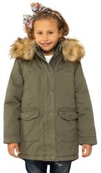 Pepe Jeans Khaki Parka Dzseki Kabát Kapucnival (8L) (387876)