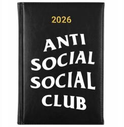 FunnyCase Könyvnaptár 2026 Anti Social Social Club Fekete tervező Ajándék Wz (Kalendarz Czarny ANTI SOCIAL SOCIAL CLUB)