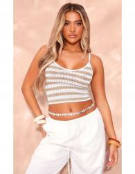 Prettylittlething Kétszínű Csíkos Felső (42) (564709)