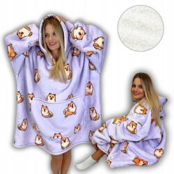 Comfy Moment Plédpulcsi Takaró pulóver Comfy Moment #Spicc - vastag bolyhos sherpa oversize (Kocobluza #Szpic)