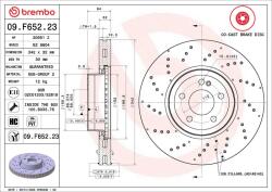 BREMBO Brzdový kotúč BREMBO 09. F652.23 (09.F652.23)