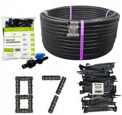 LoveMyGarden Kompenzáció nélküli csepegtetőcső szett 50m 50 csap 87 tartozék (Linia50m/87)