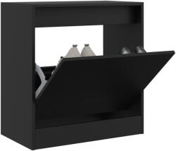 vidaXL fekete szerelt fa cipőszekrény 60 x 34 x 63, 5 cm (839939)