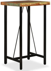 vidaXL tömör újrahasznosított fa bárasztal 60 x 60 x 107 cm (245439)